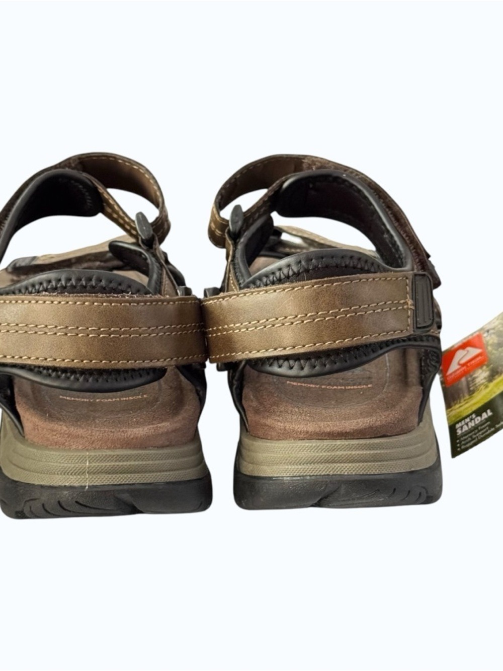 Ozark Trail Brown Sport Terrain Ankle Strap Outdoor Hook-and-Loop Sandals Size 7 - Picture 7 of 12
